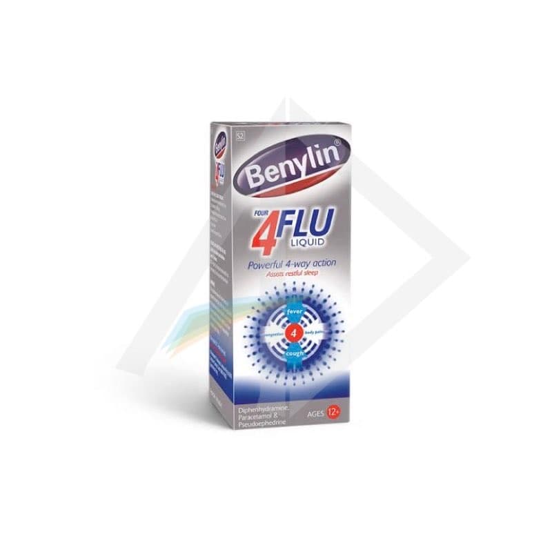 Benylin 4 flu syrup,100mls