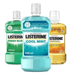 Listerine Antiseptic Mouthwash, Plaque &amp; 
Gingivitis Rinse - 250ml/500ml